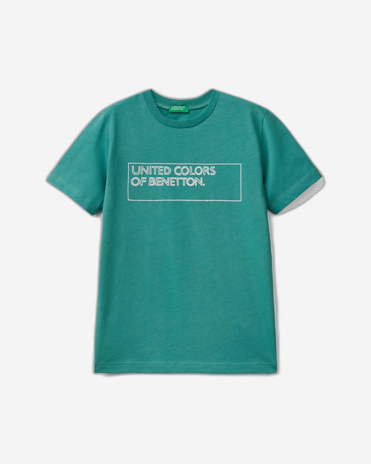 تي شيرت قطني 100% مع شعار