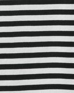 تي شيرت مخطط بأكمام 3/4 من القطن بنسبة 100%