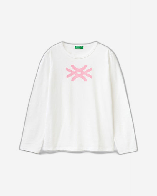 تي شيرت بأكمام طويلة مصنوع من القطن بنسبة 100%