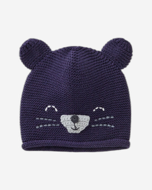 قبعة تريكو مع تطريز