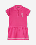 فستان قصير على شكل بولو