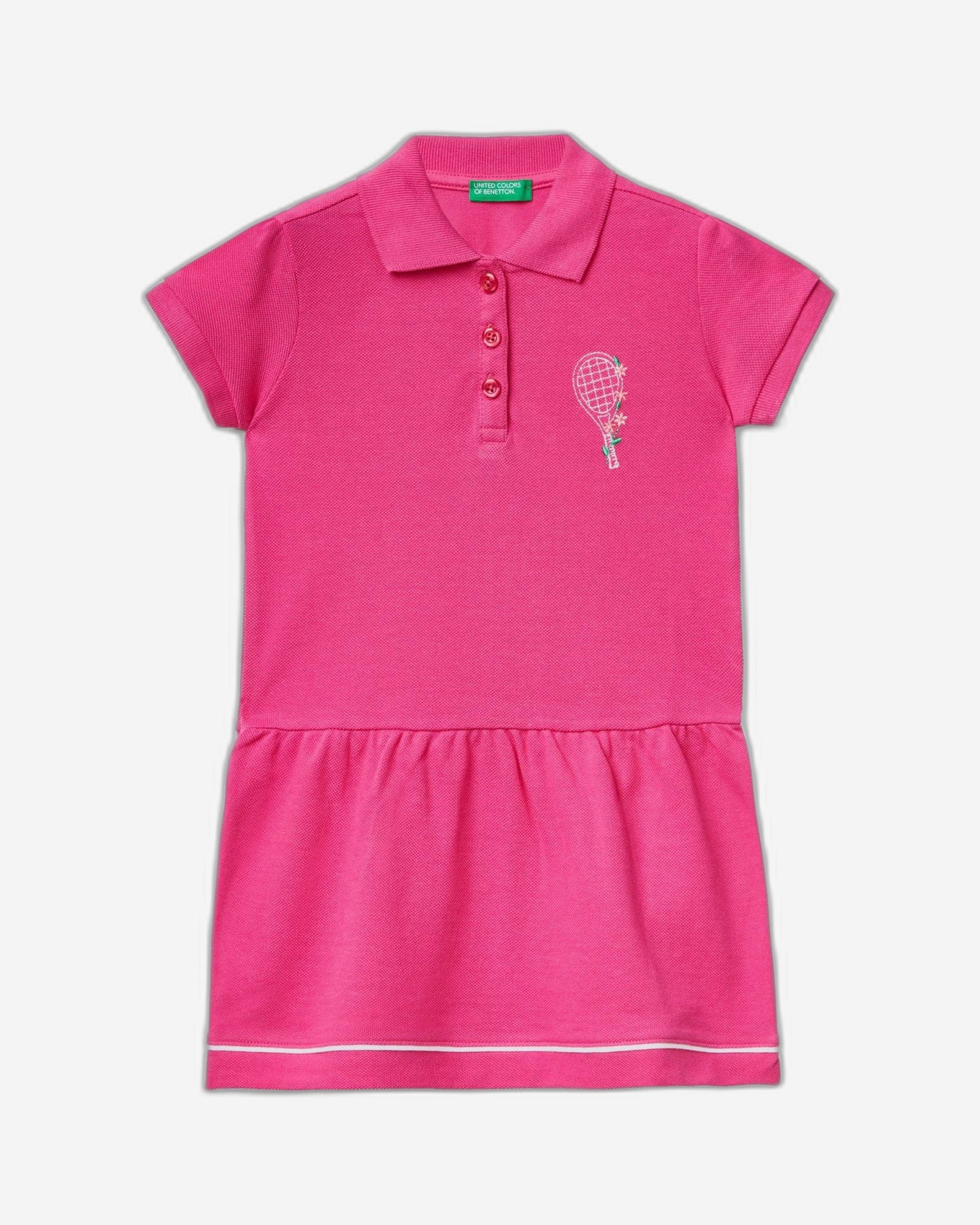 فستان قصير على شكل بولو