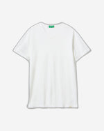 تي شيرت برقبة على شكل حرف V مصنوع من القطن بنسبة 100%