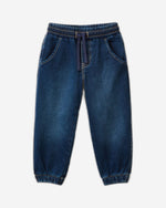 بنطلون رياضي رياضي بمظهر الجينز