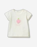 تي شيرت مع رقعة وطباعة