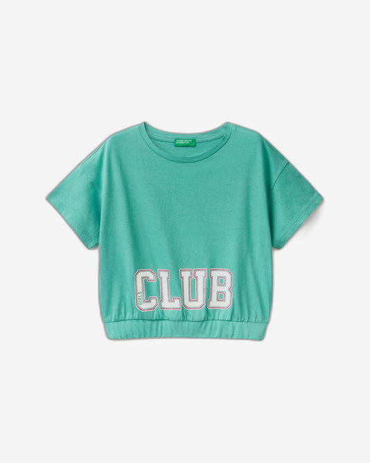 تي شيرت مطبوع عليه بريق