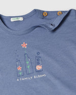 تي شيرت بأكمام قصيرة مع طباعة