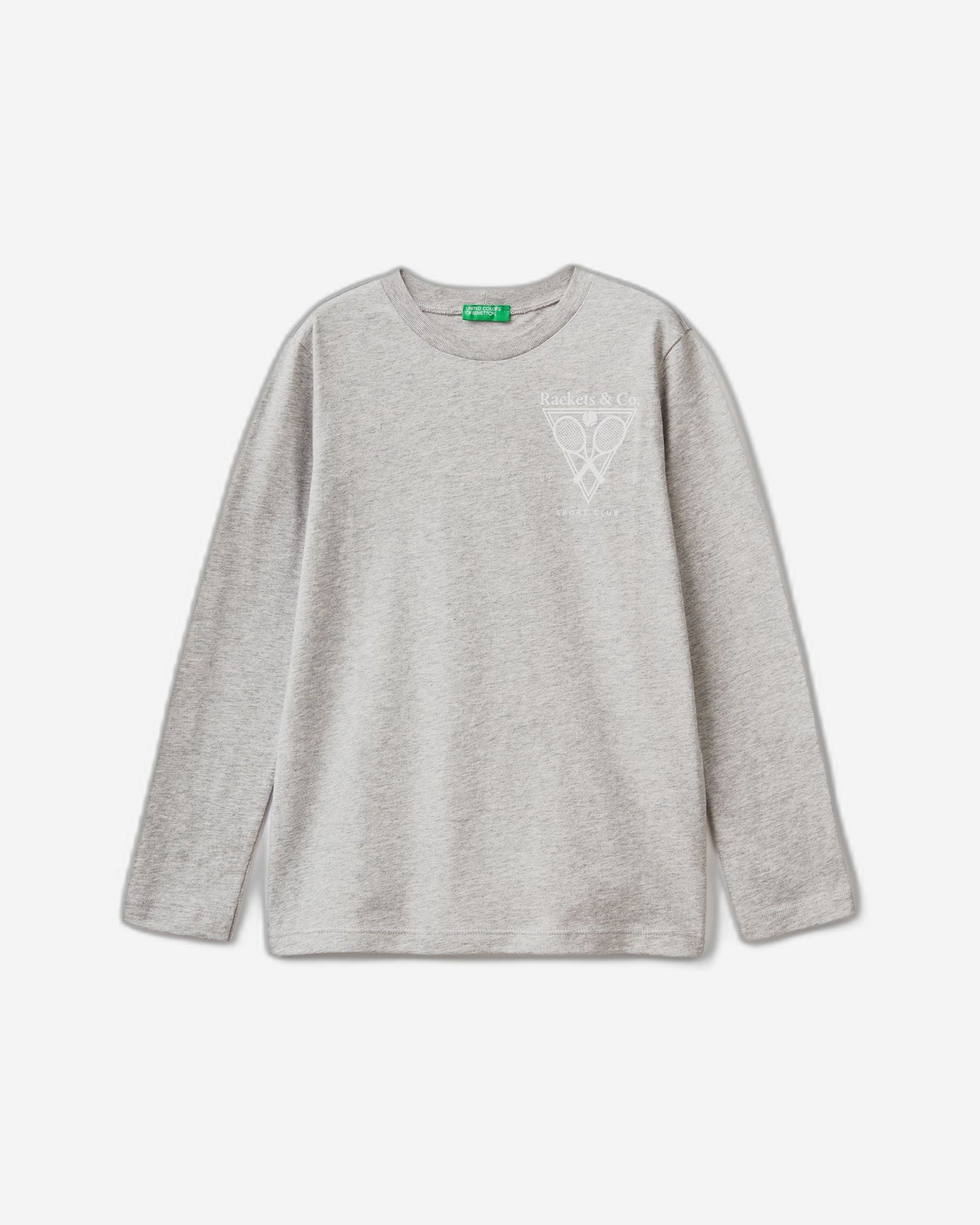 تي شيرت بأكمام طويلة مع طباعة