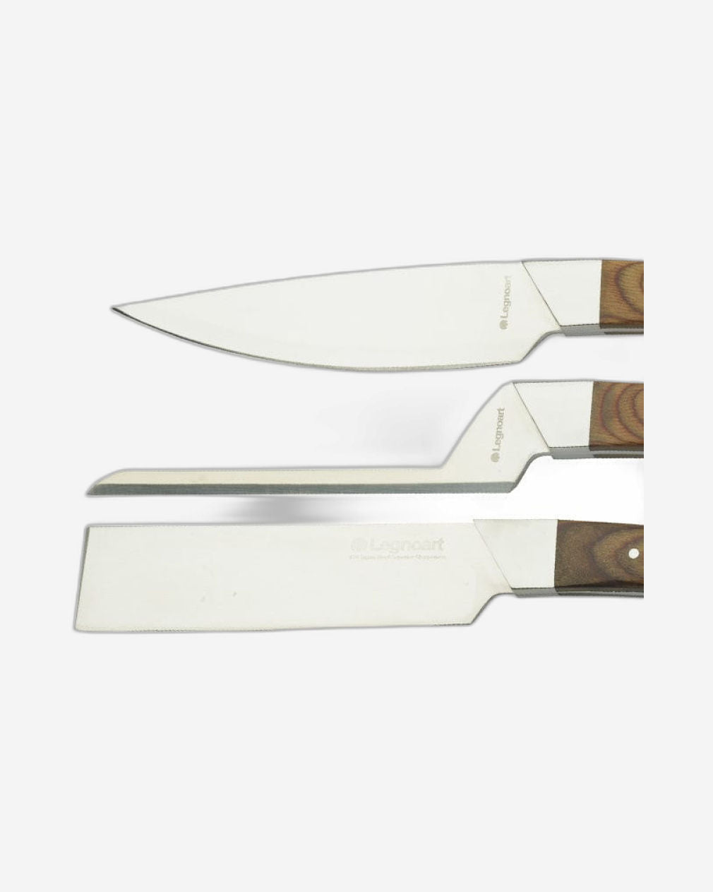 طقم جبن ليجنوارت كاسيوس بمقبض خشبي فاتح اللون CK-40B