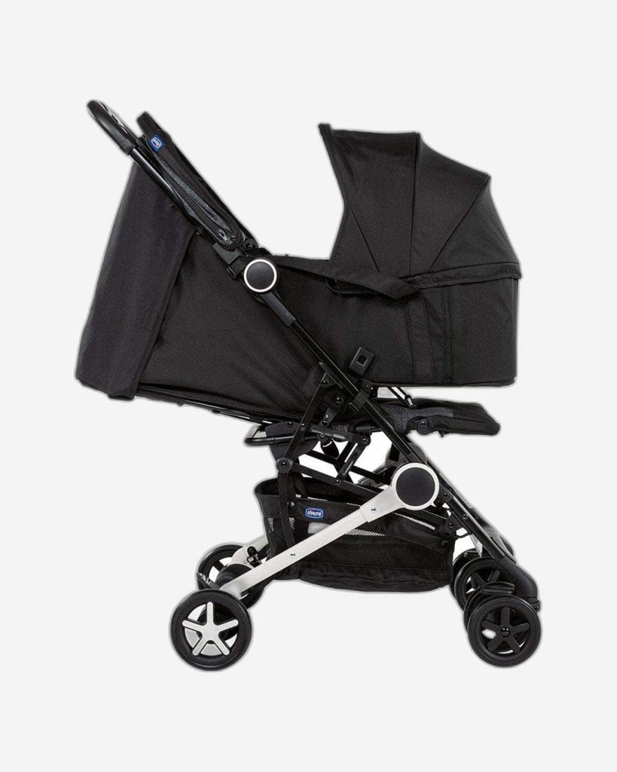 سرير أطفال محمول ناعم من تشيكو لعربة الأطفال مينيمو وجودي، أسود فاحم