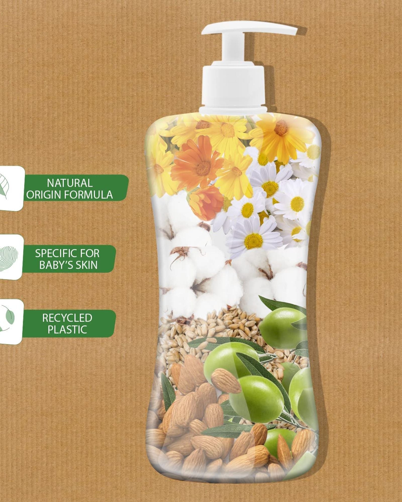 شامبو استحمام بيبي مومنتس من تشيكو، لا يسبب الدموع، مناسب لبشرة الطفل من عمر 0 أشهر فما فوق، 200 مل