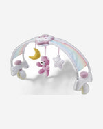 لعبة سرير قوس قزح وردي