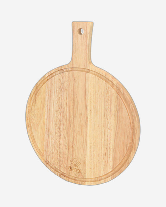 لوح تقطيع فيسمان من الخشب المطاطي بمقبض 40 سم