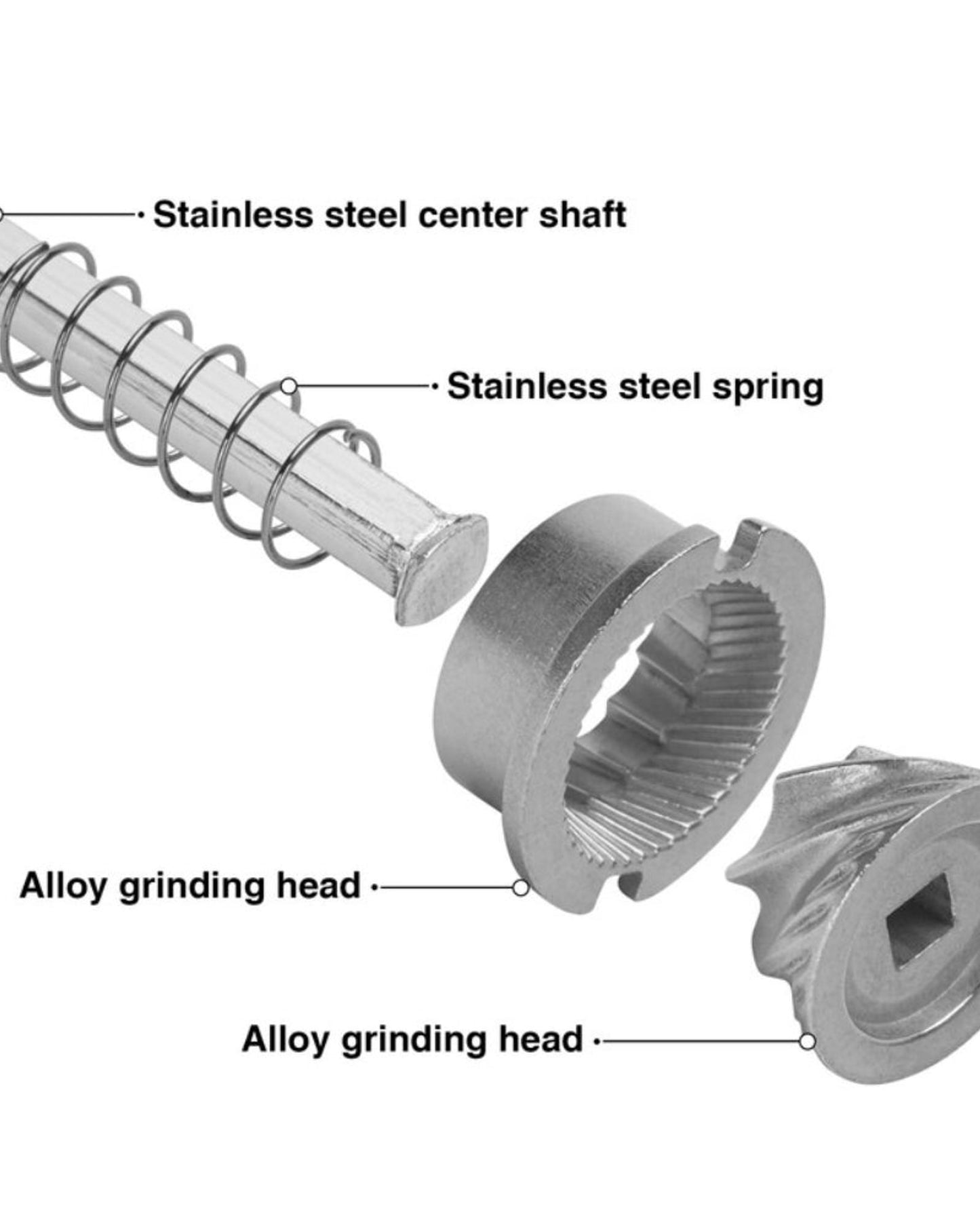 مطحنة ملح وفلفل فيسمان خشبية بنية فاتحة 21 سم