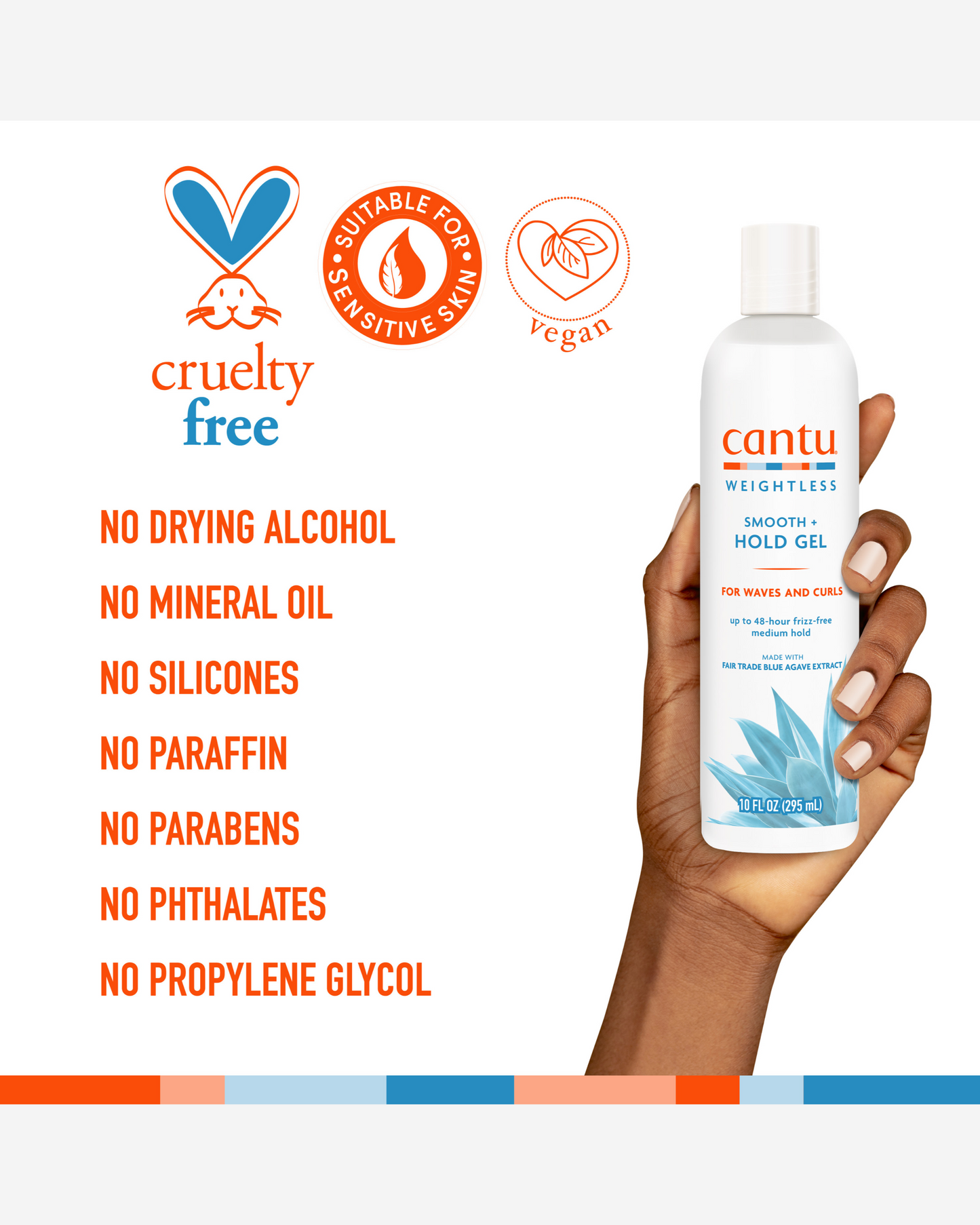 Cantu Weightless Hold Gel 295Ml