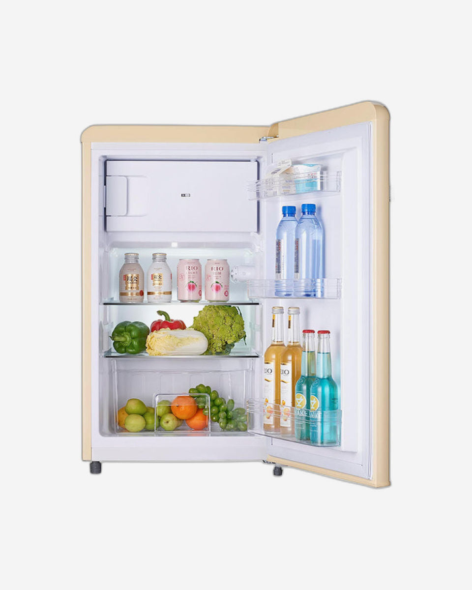 ثلاجة هوفر ذات باب واحد بتصميم كلاسيكي سعة 123 لترًا