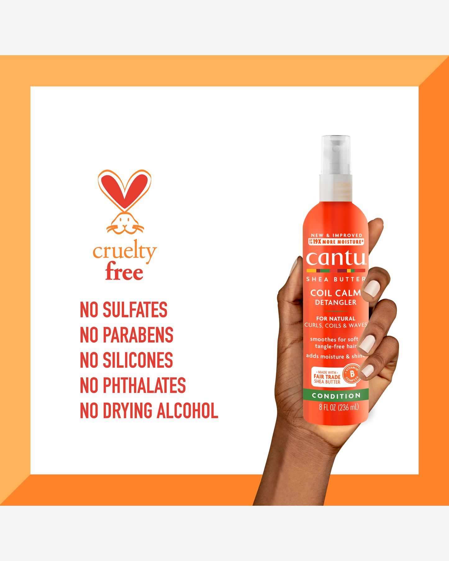 Cantu بخاخ فك تشابك الشعر 8 أونصة 236 مل