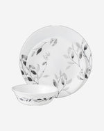 Corelle 12-Piece Vitrelle Misty Leaves Chip and Break Resistant Dinner Set (1126026)