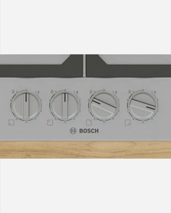 Bosch Gas Hob FlameSelect 4 Burners Steel