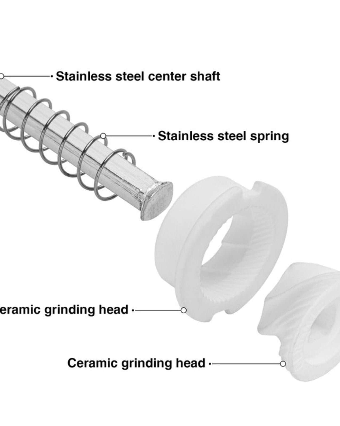 مطحنة ملح وفلفل فيسمان 6.5 سم (أكريليك)