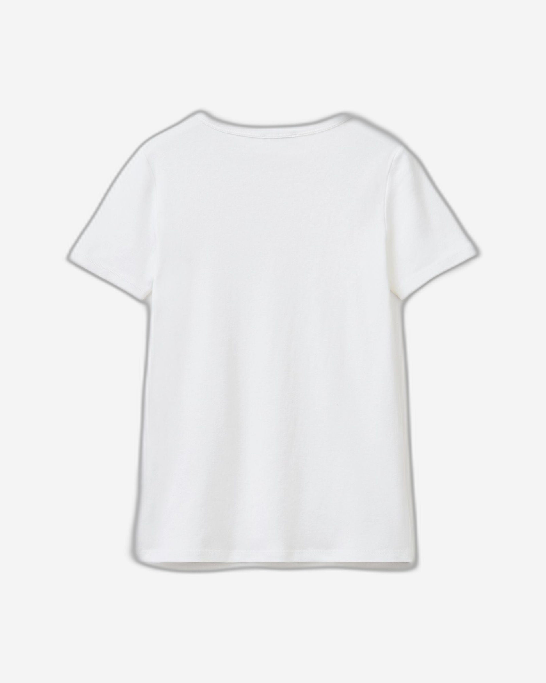 تي شيرت مصنوع من القطن بنسبة 100% مع شعار مطبوع لامع