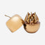 مجموعة أدوات المائدة Apple Full 304 Gold المكونة من 24 قطعة