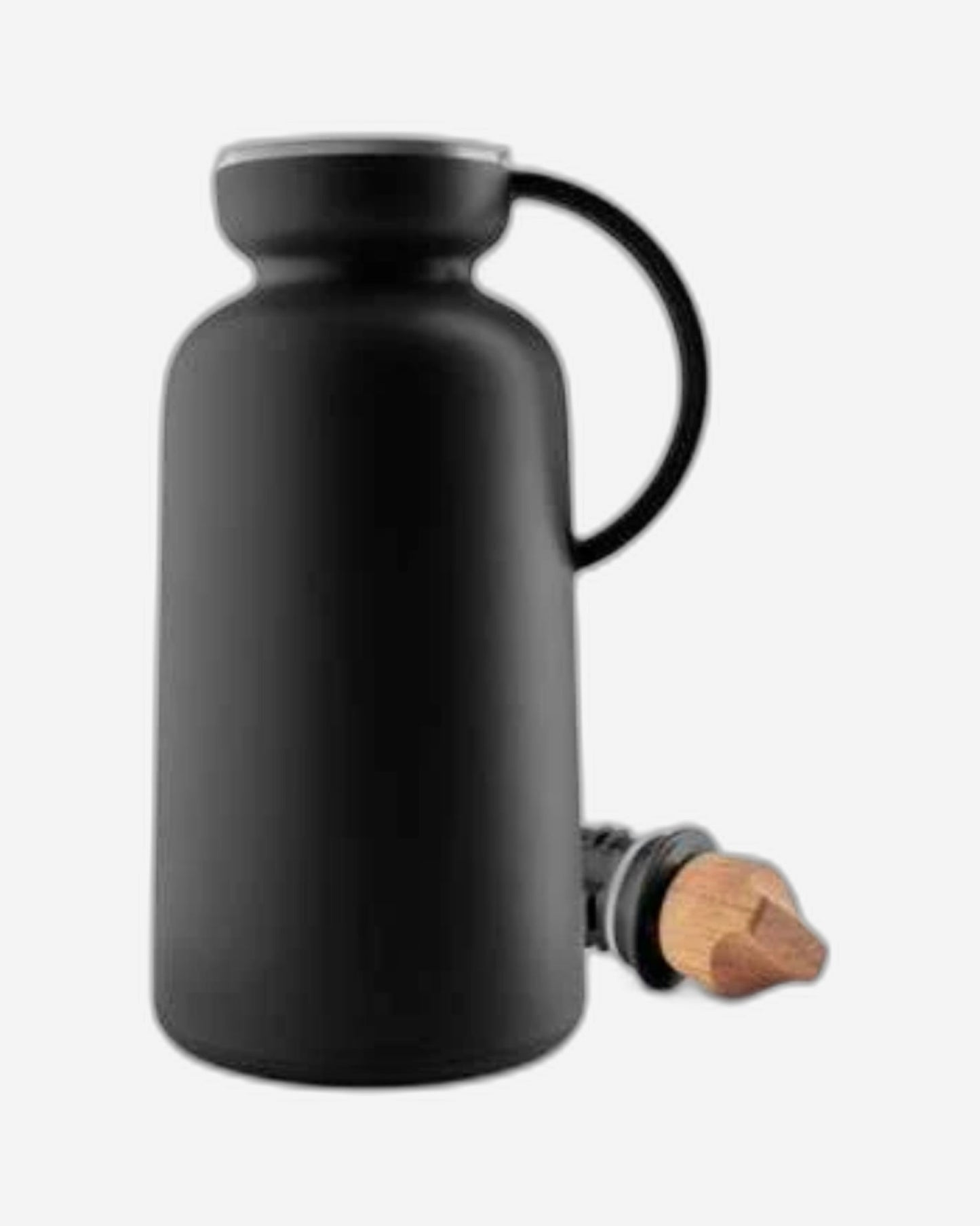 إبريق إيفا سولو 502870 سيلويت بتفريغ الهواء، سعة 1.0 لتر، أسود