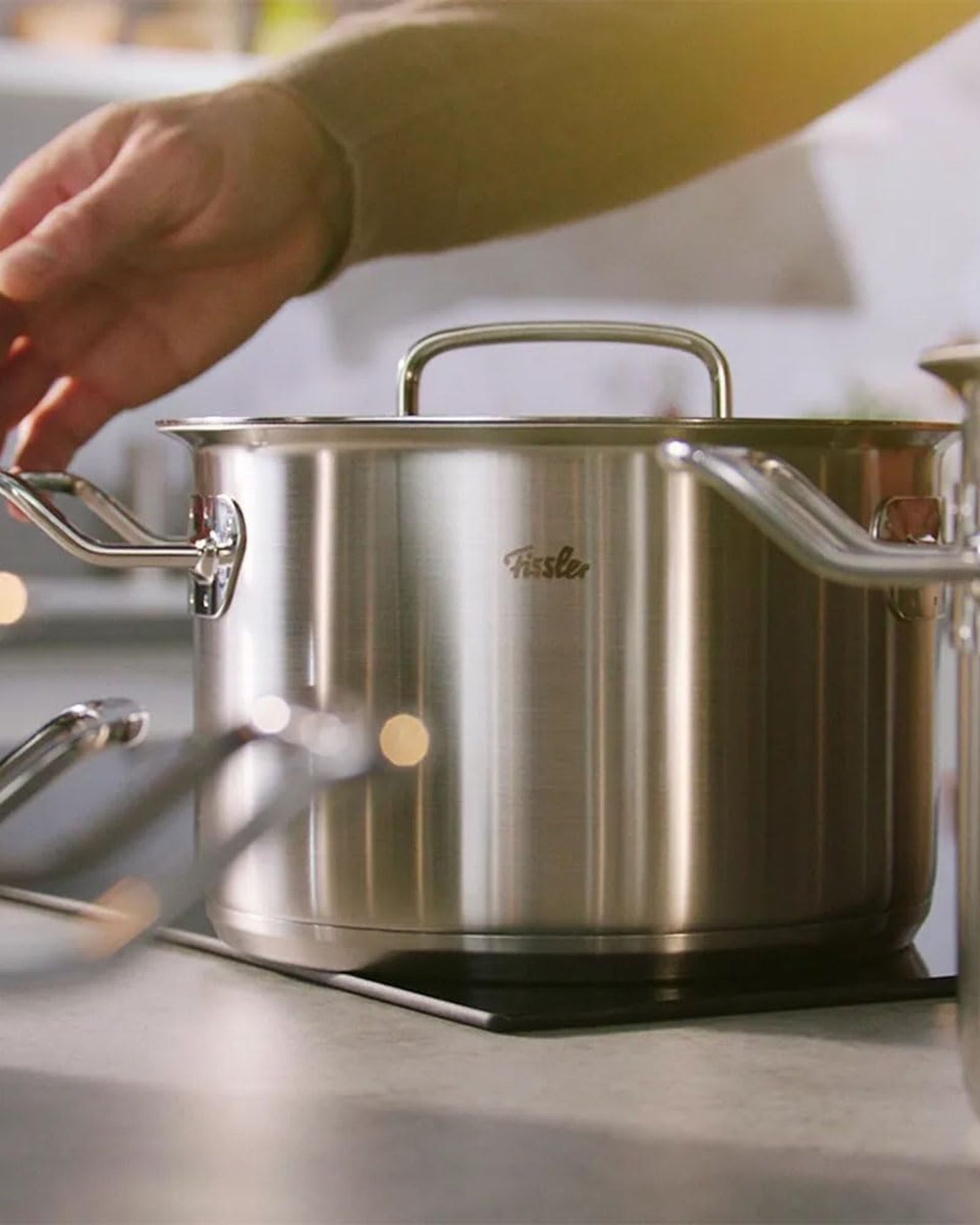 قدر طهي فيسلر الأصلي - مجموعة بروفي مع غطاء معدني - 084-128-24-000/0