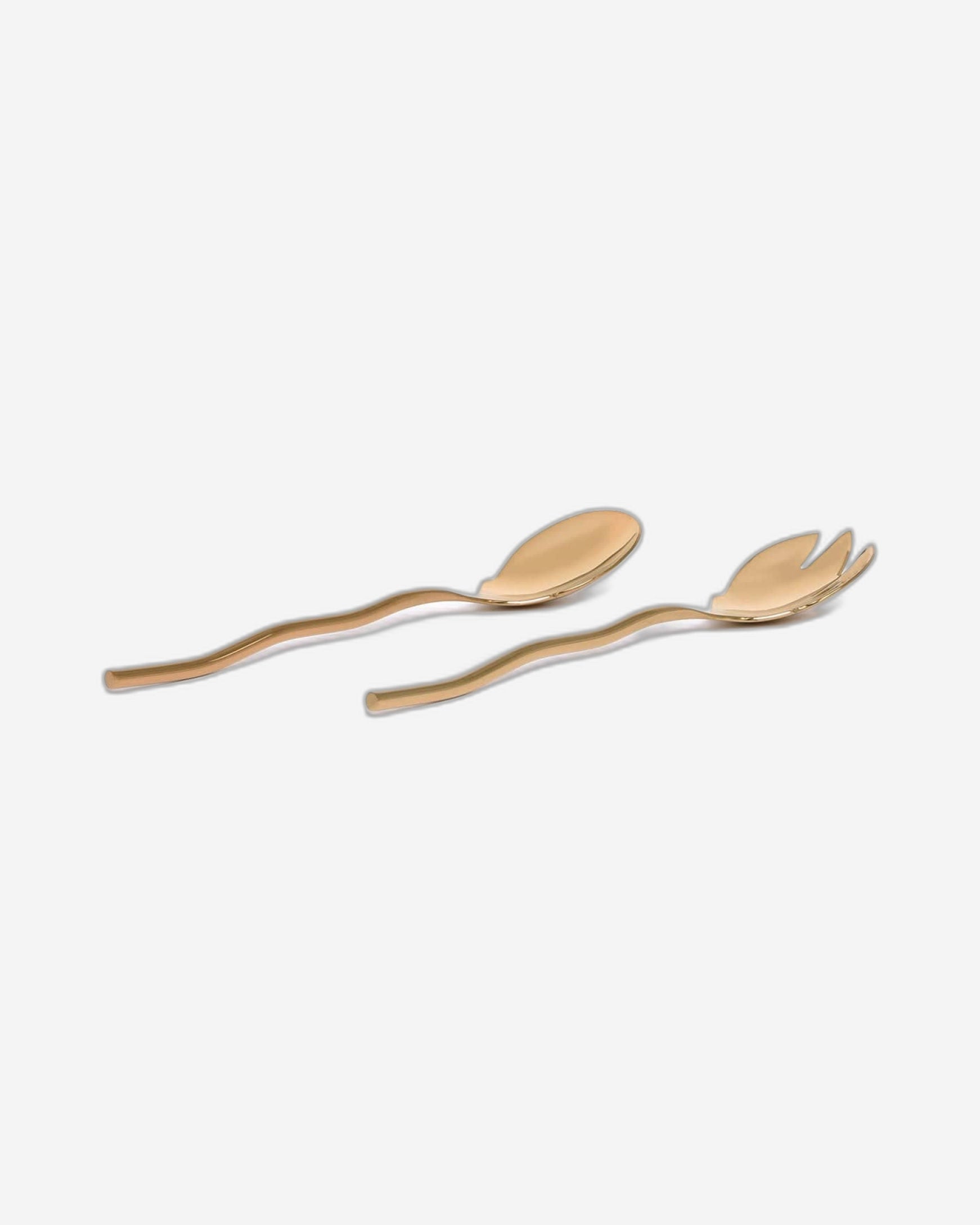 بيلو إينوكس ويف تيتانيوم ذهبي - طبق سلطة لشخصين - صندوق هدايا