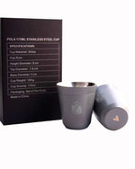 طقم أكواب روفاتي بولا الإمارات العربية المتحدة من الفولاذ المقاوم للصدأ، قطعتين - 175 مل