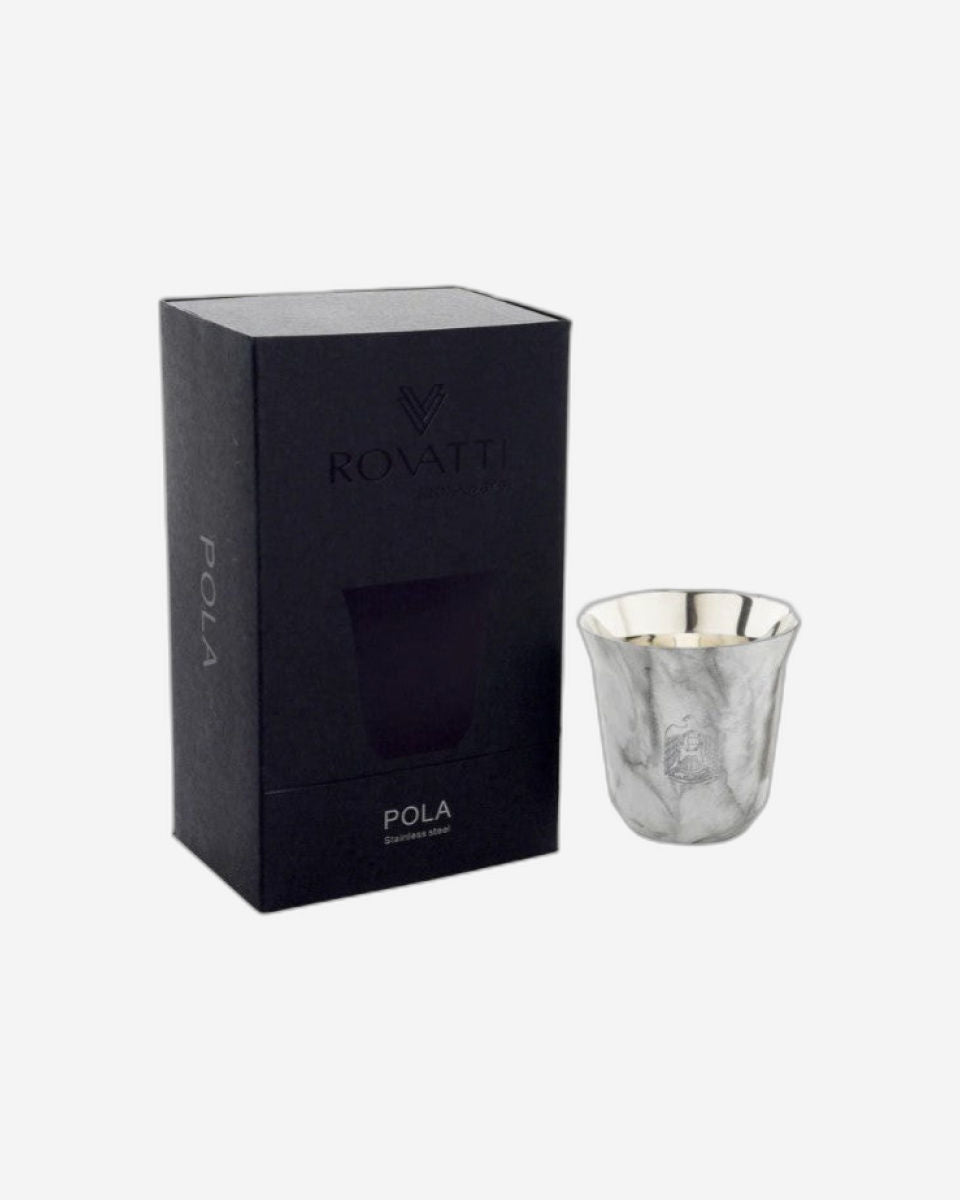 طقم أكواب روفاتي بولا الإمارات العربية المتحدة من الفولاذ المقاوم للصدأ، قطعتين - 175 مل