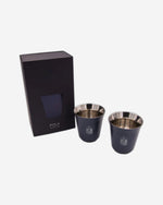 طقم أكواب روفاتي بولا الإمارات العربية المتحدة من الفولاذ المقاوم للصدأ، قطعتين - 175 مل