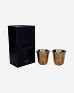 طقم أكواب روفاتي بولا الإمارات العربية المتحدة من الفولاذ المقاوم للصدأ، قطعتين - 85 مل