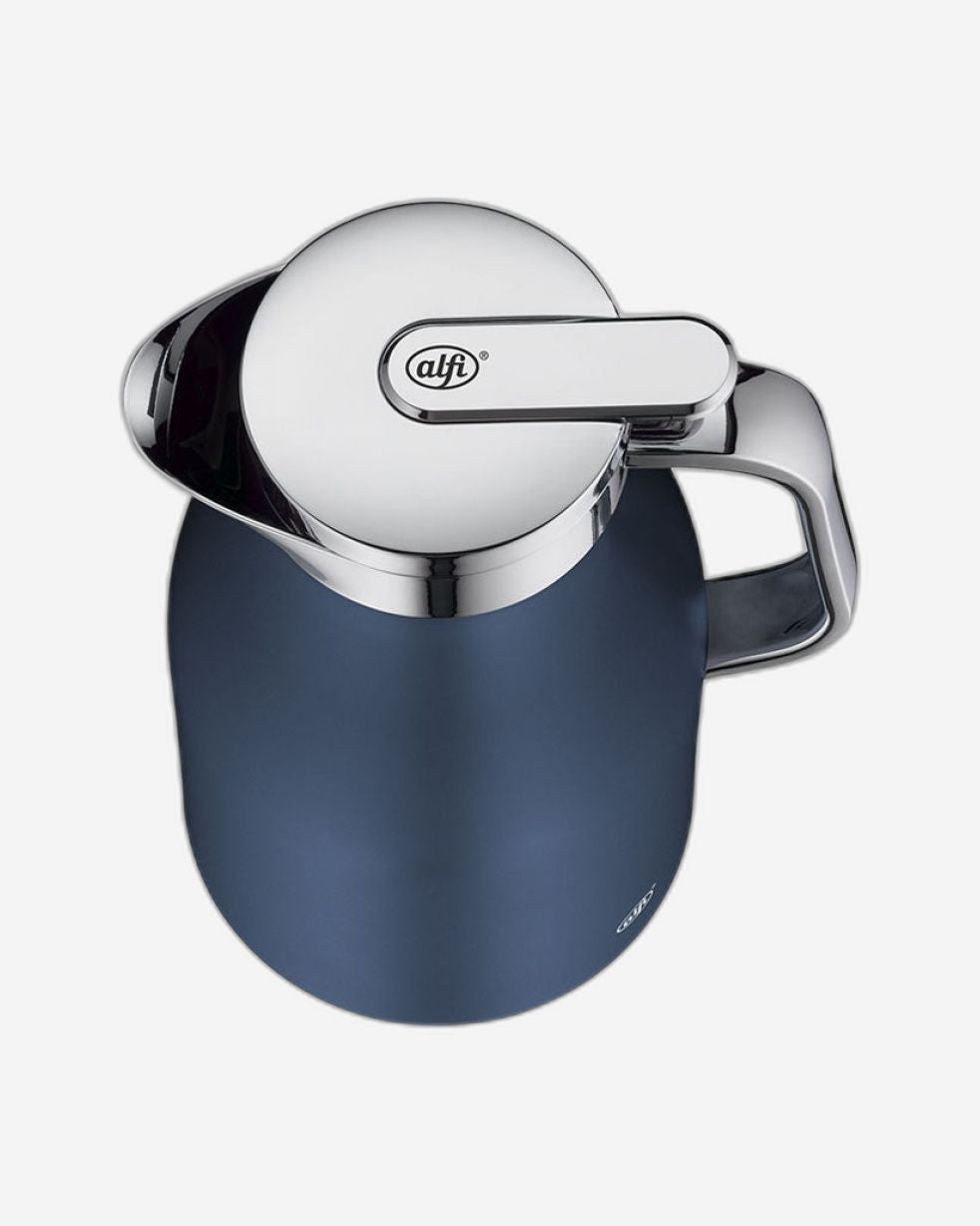 قارورة ألفي سكاي لاين من قماش الدنيم الداكن سعة 1 لتر، لون كروم