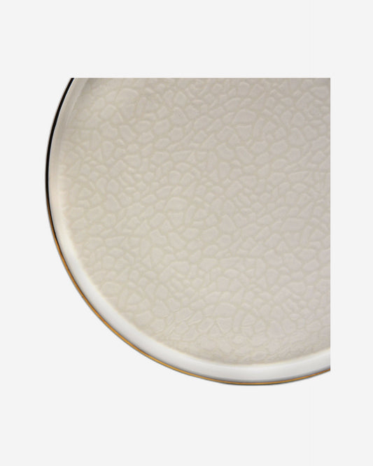 طقم أطباق سلطة بورسلين كريم 23 سم من 6 قطع