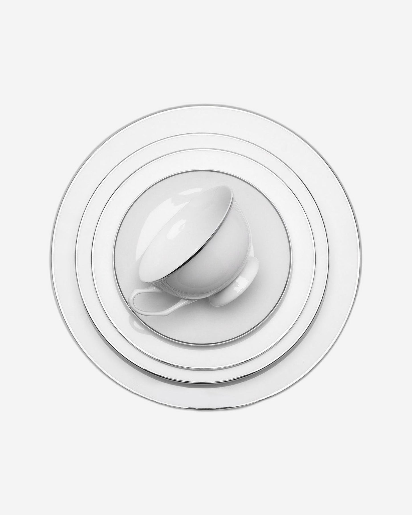 طقم عشاء أريادن بلاتينيوم من إيفر بلاس، 83 قطعة