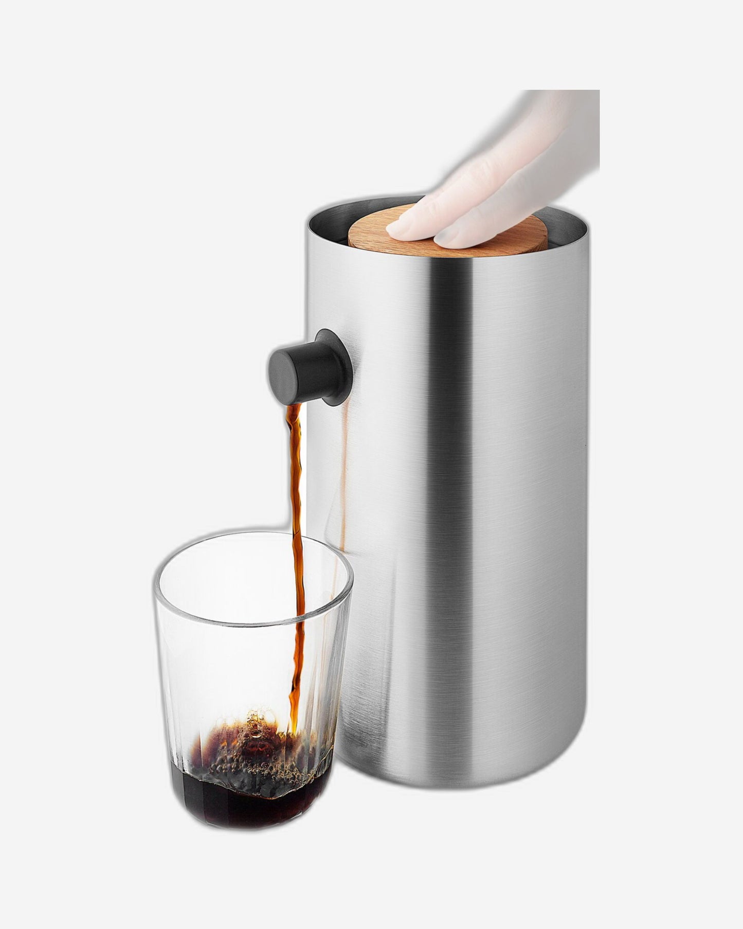 إبريق إيفا سولو 502903 نورديك كيتشن بمضخة شفط، سعة 1.8 لتر، مصنوع من الفولاذ المقاوم للصدأ