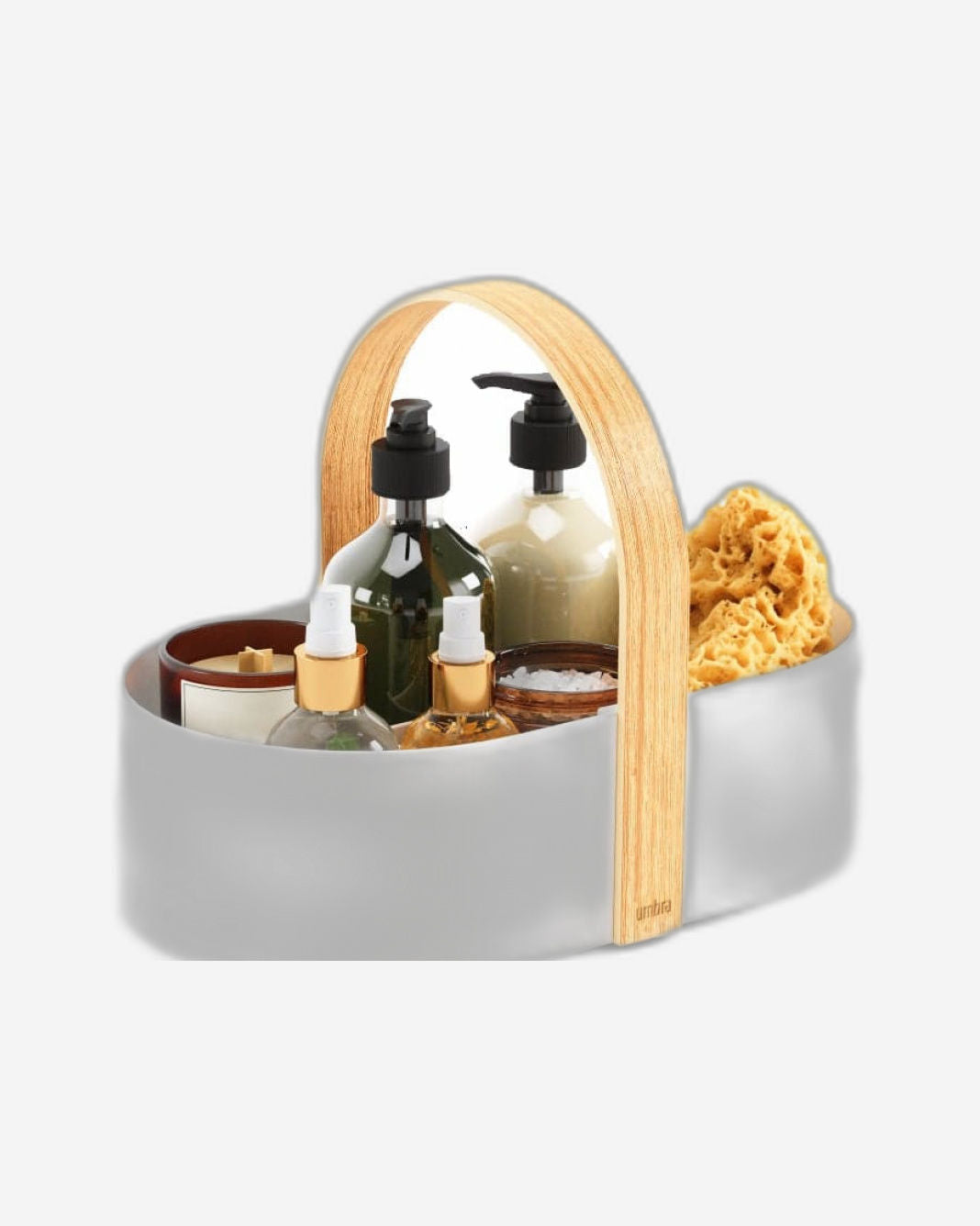 رف توابل أومبرا بيلوود بثلاث طبقات، لون أبيض/طبيعي