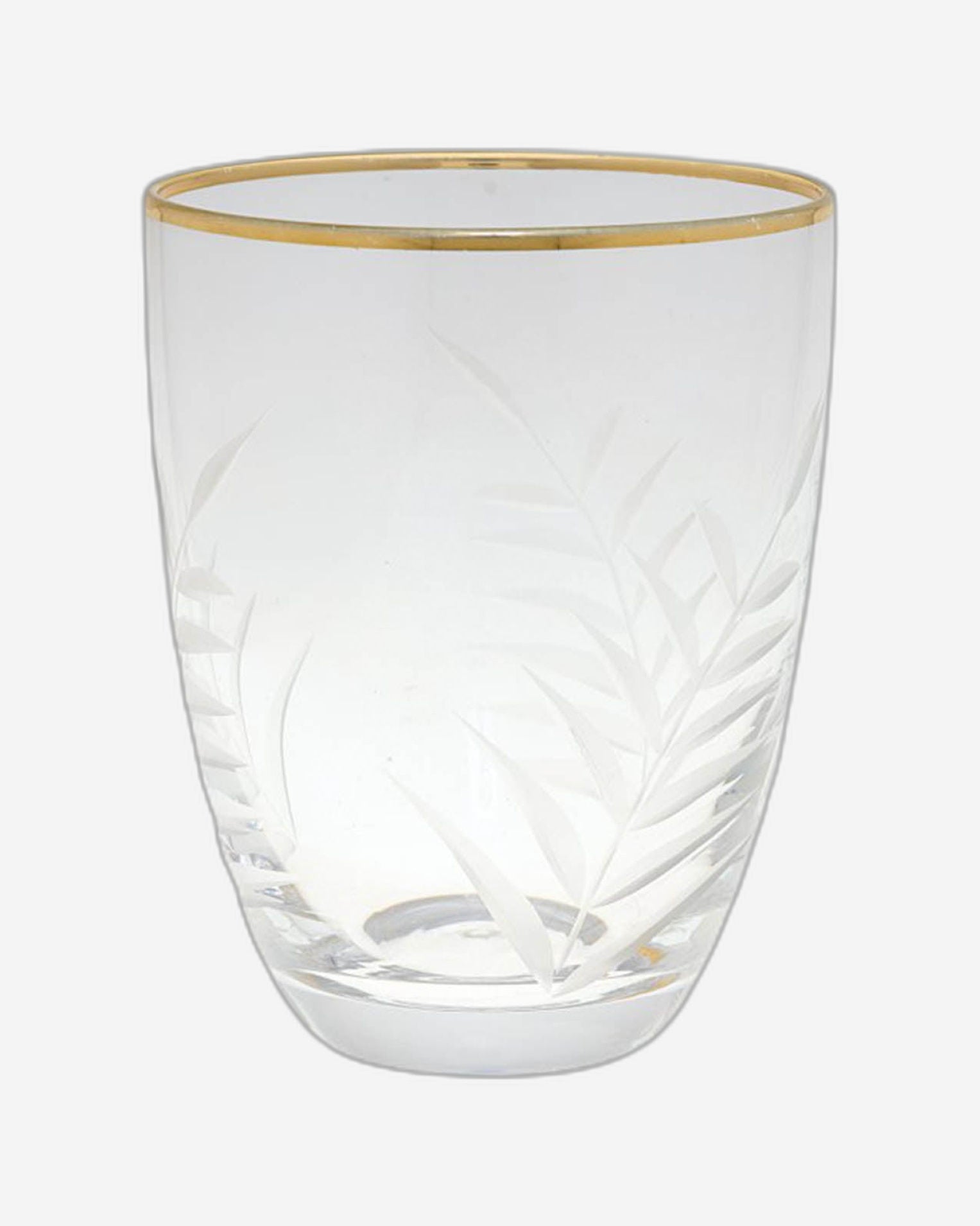 Greengate  Estelle Water Clear With Cutting And Gold