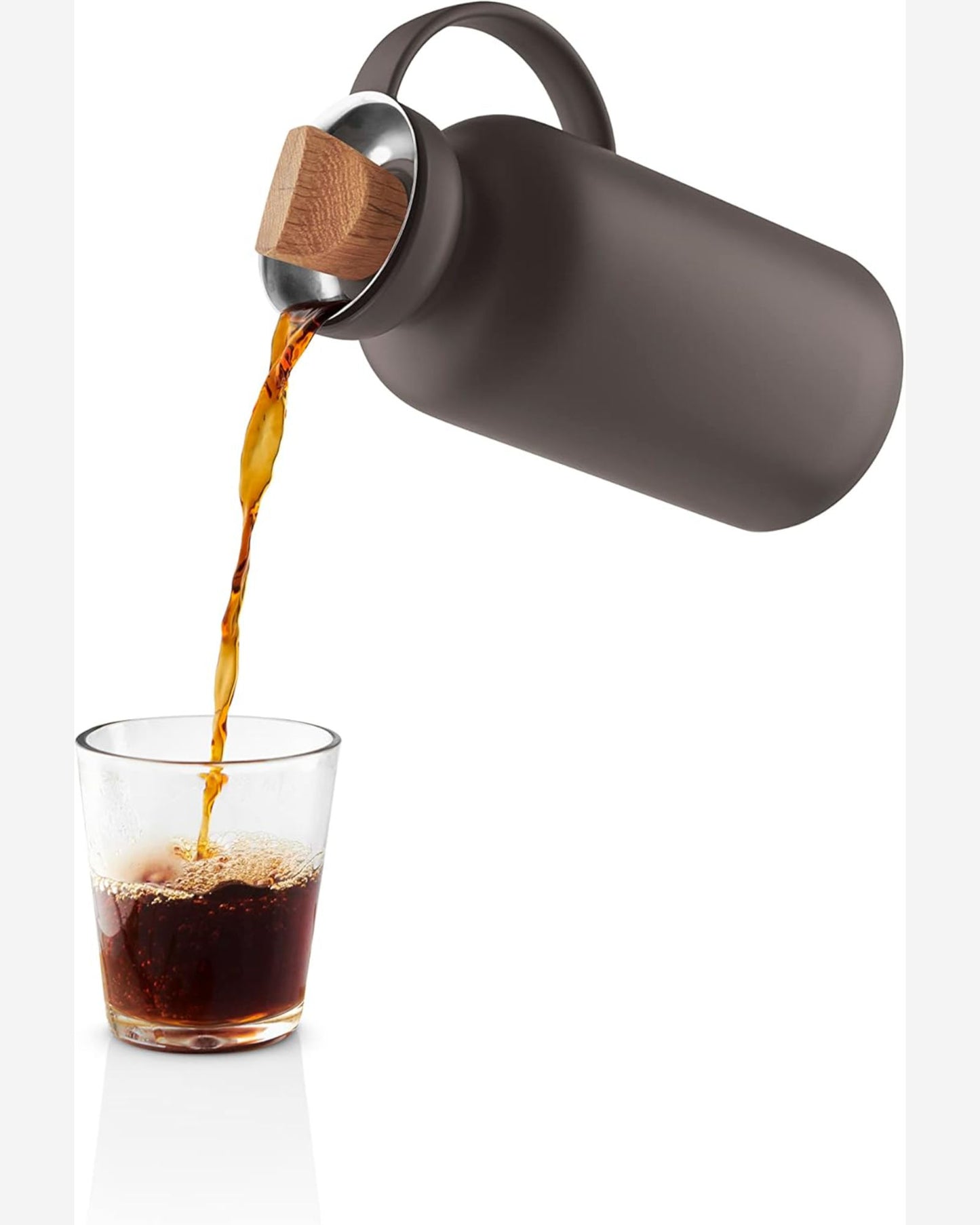 إبريق إيفا سولو 502876 سيلويت بتفريغ الهواء، سعة 1 لتر، لون شوكولاتة