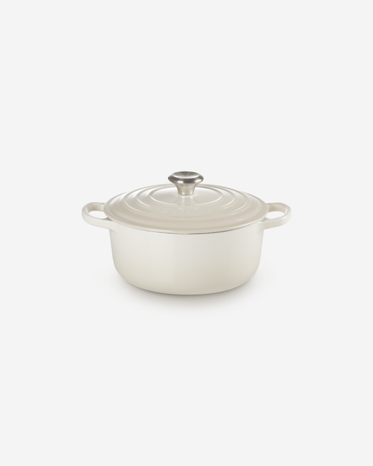 Signature Round Casserole Lidded 20cm Meringue Stainless Steel Knob 