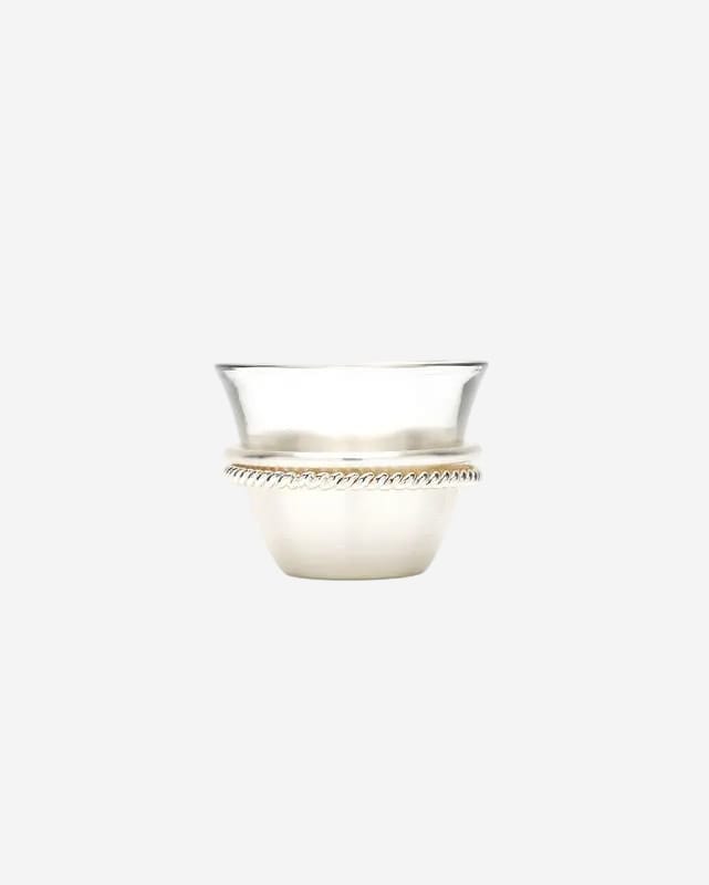 Pantazelos Cir Silver Plated Arabic Coffee Cup Matt With Silver Plated  Bordour Shiny Handle Twisted