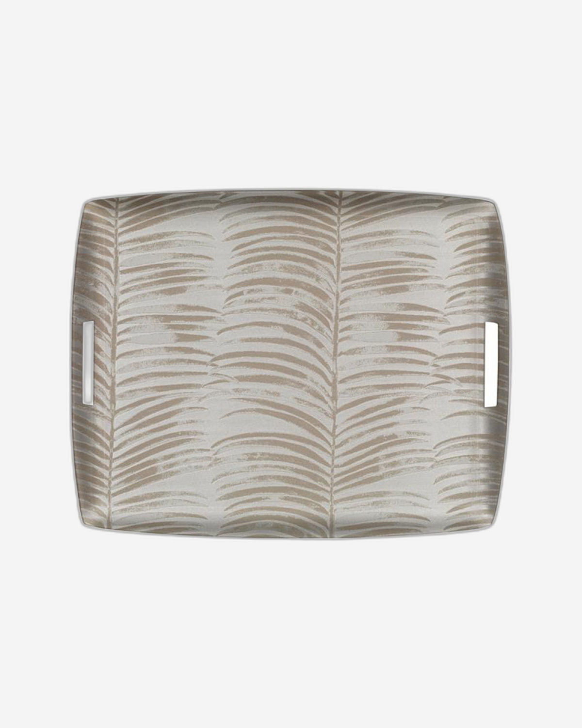 صينية أكريليك بلاتكس 54×43 سم فضية قبلية