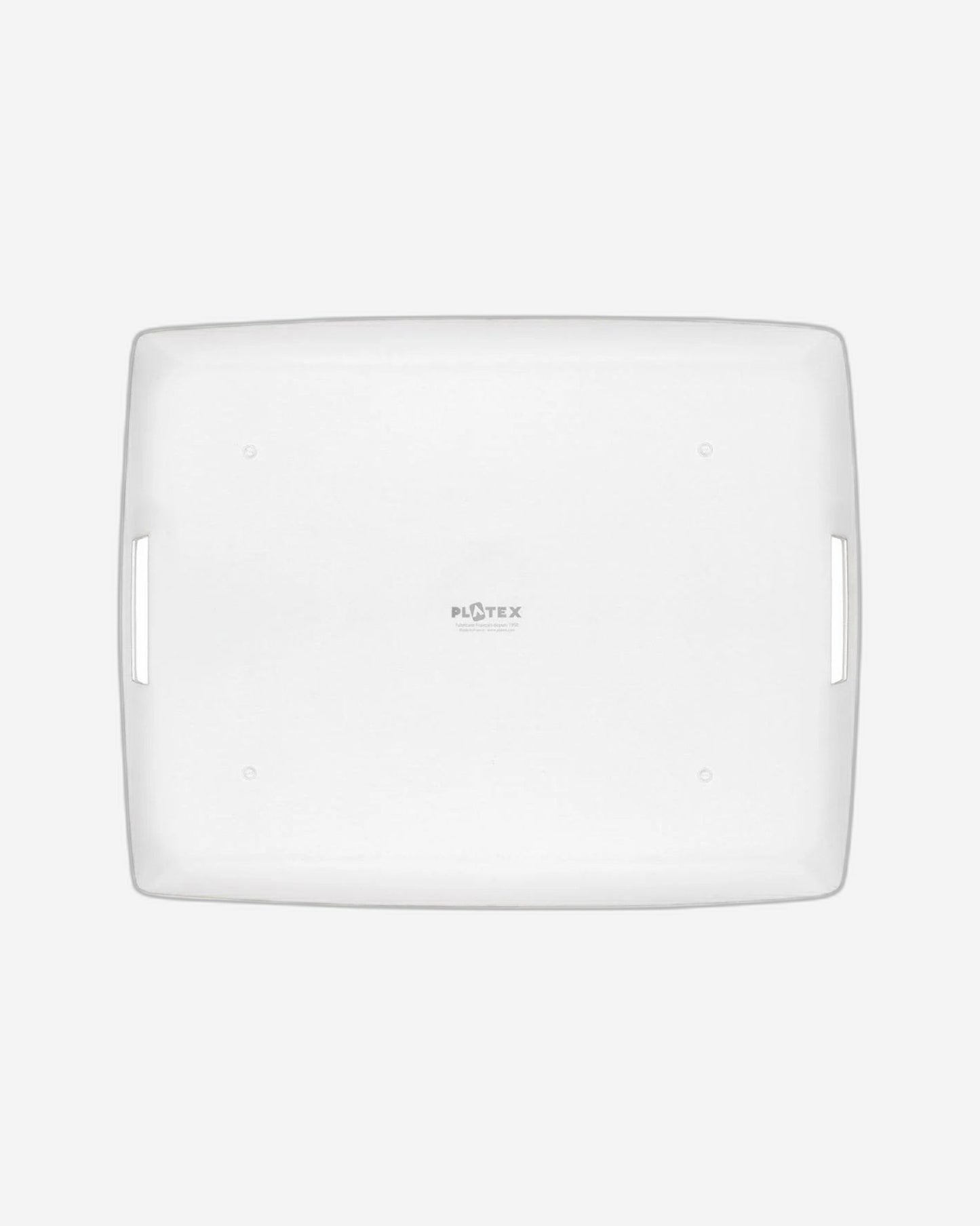 صينية أكريليك بلاتكس 54×43 سم فضية قبلية