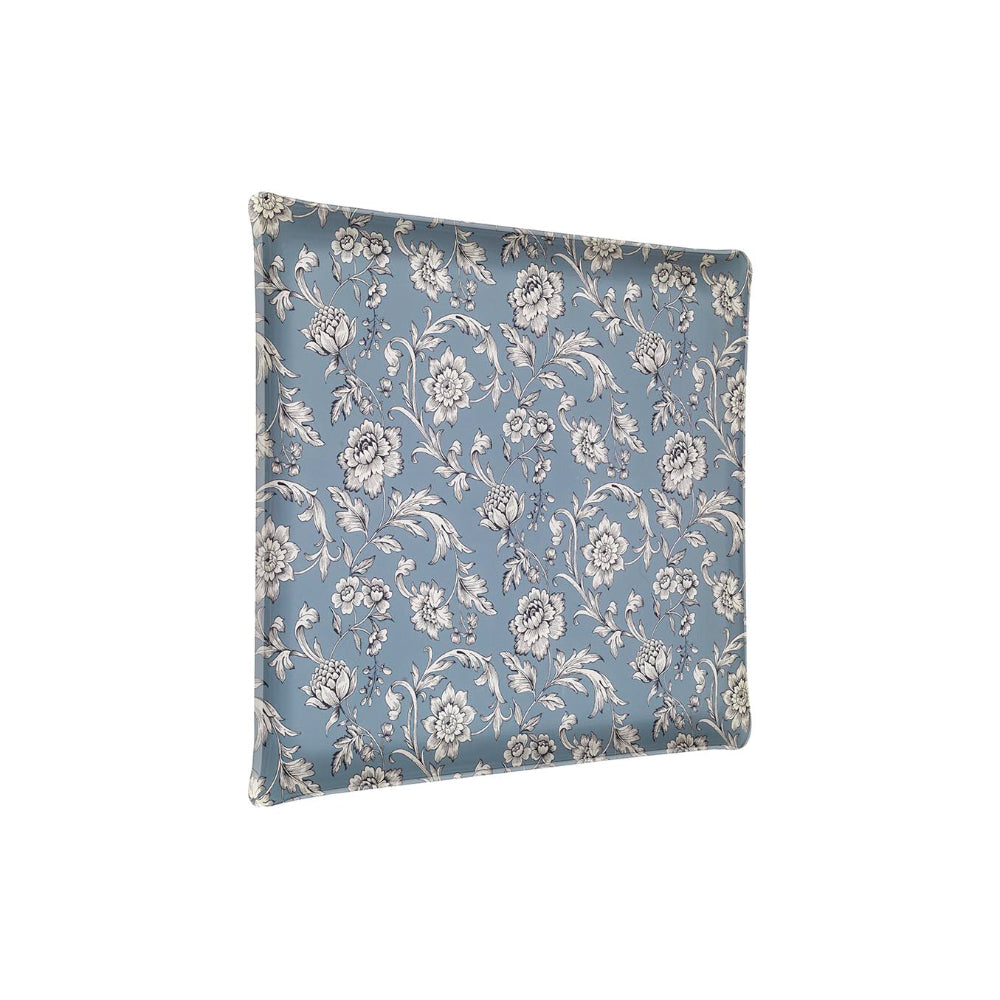 صينية أكريليك بلاتكس 46×36 سم، لون أزرق فارسي