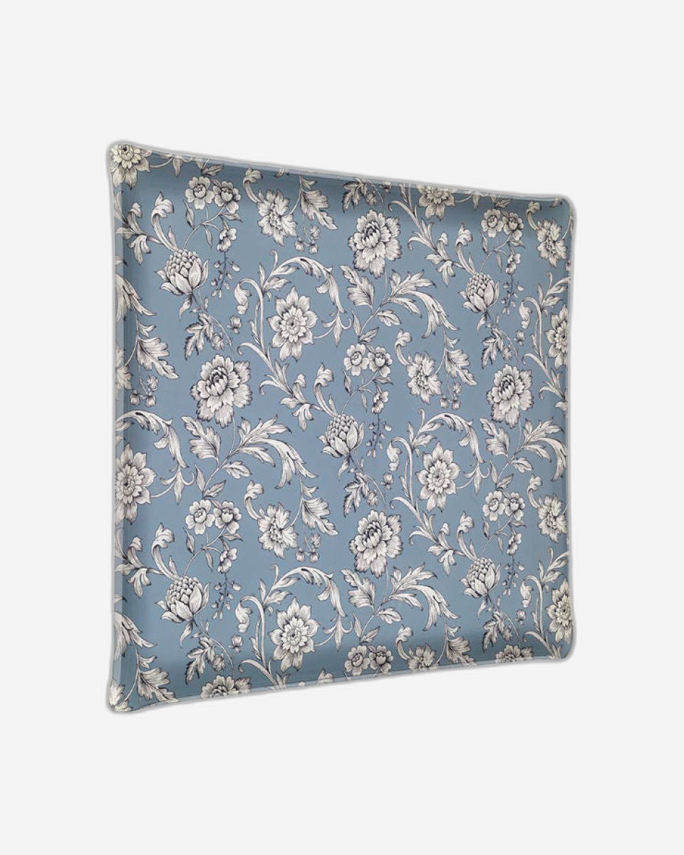 صينية أكريليك بلاتكس 46×36 سم، لون أزرق فارسي