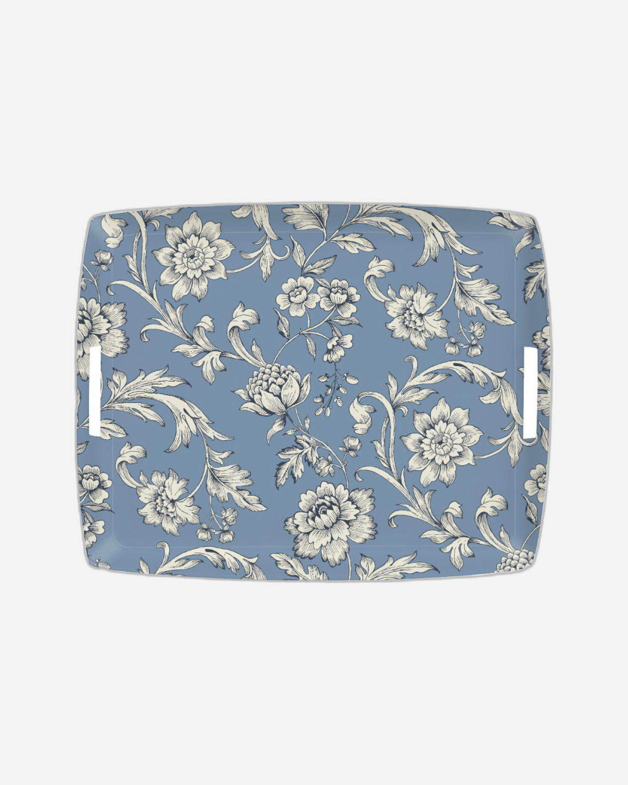 صينية أكريليك بلاتكس 46×36 سم، لون أزرق فارسي