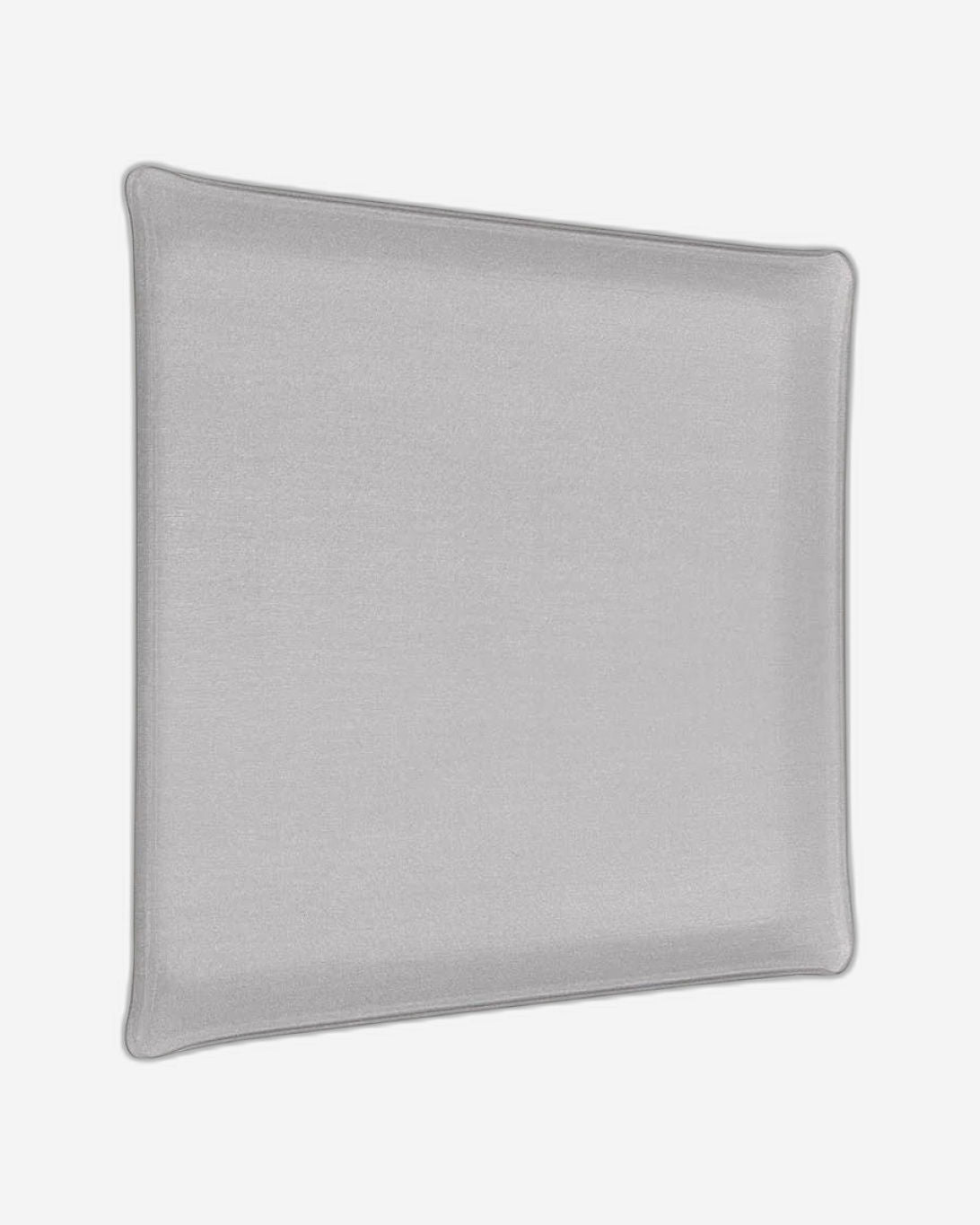 صينية أكريليك بلاتكس 46×36 سم فضية سرية