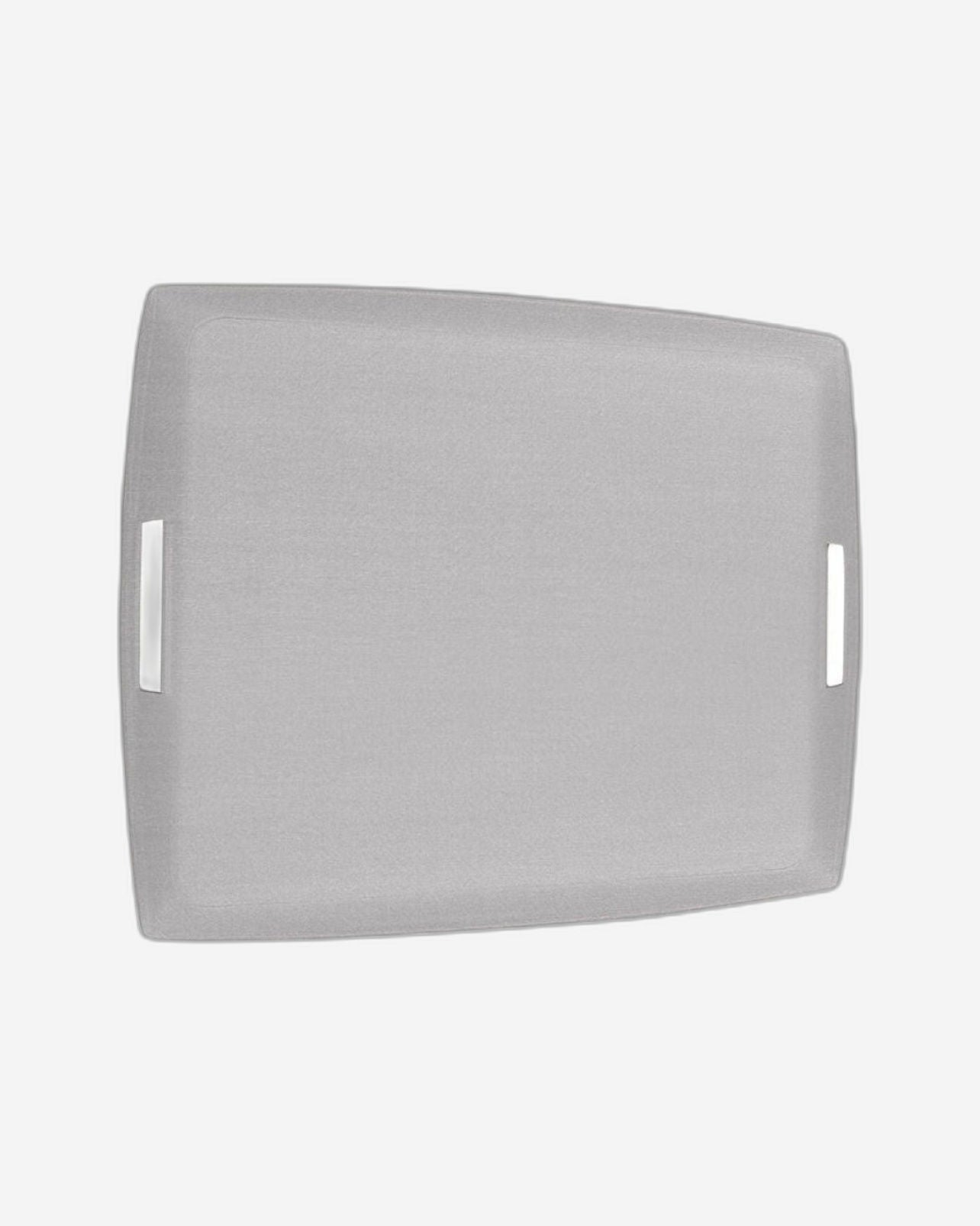 صينية أكريليك بلاتكس 54×43 سم فضية سرية