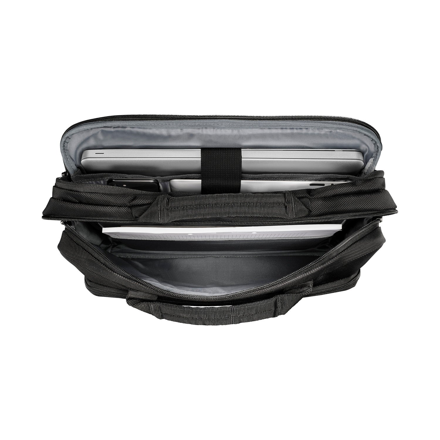 حقيبة كمبيوتر محمول Wenger XE مقاس 16 بوصة مع جيب للكمبيوتر اللوحي، لون أسود